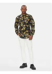 Versace Jeans Couture Koszula 78GAL2S0 Czarny Regular Fit. Kolor: czarny. Materiał: bawełna #3