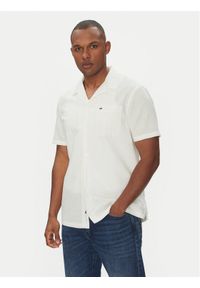 Tommy Jeans Koszula DM0DM20895 Écru Regular Fit. Materiał: bawełna