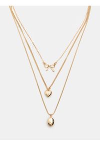 Sinsay - Naszyjnik z zawieszką 3 pack - złoty. Materiał: złote. Kolor: złoty #1