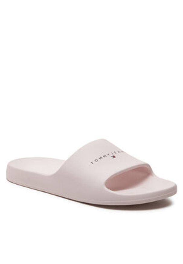 Tommy Jeans Klapki Tjw Printed Pu Pool Slide EN0EN02693 Écru. Materiał: syntetyk