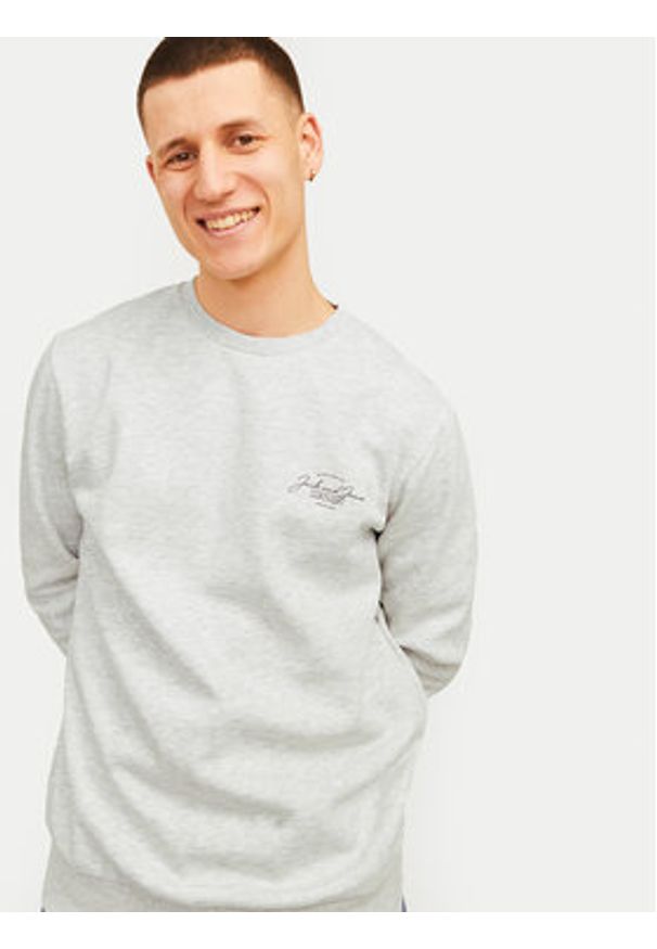 Jack & Jones - Jack&Jones Bluza Ferris 12256837 Szary Standard Fit. Kolor: szary. Materiał: bawełna, syntetyk