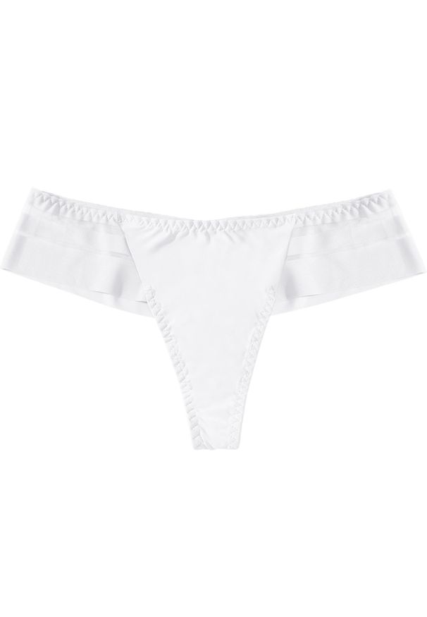 Intica - Sportowe majtki trójkątne z wysokiej jakości materiałów Earlene. Kolor: biały. Materiał: materiał