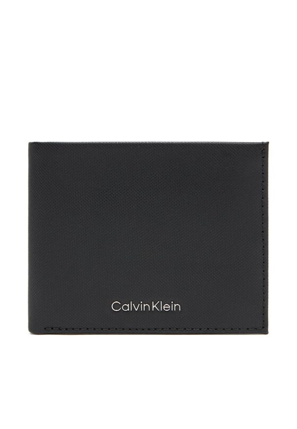 Calvin Klein Portfel męski Ck Must Billfold LV04D1042G Czarny. Kolor: czarny. Materiał: skóra