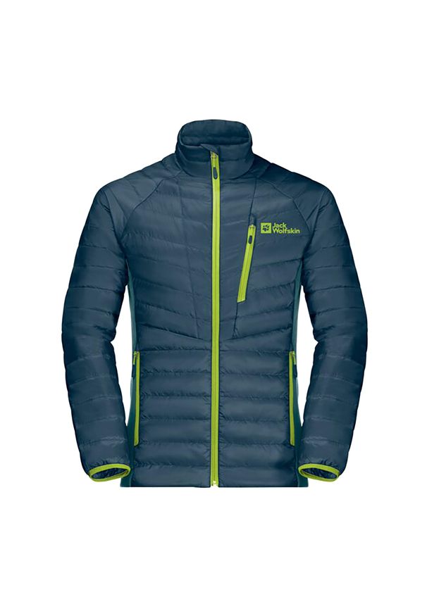 Kurtka puchowa męska Jack Wolfskin Routeburn Pro Ins. Kolor: niebieski. Materiał: puch. Sport: turystyka piesza