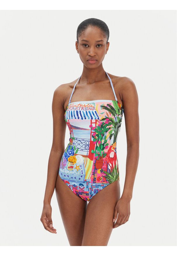 Seafolly Strój kąpielowy La Boca 11099-286 Kolorowy. Materiał: syntetyk. Wzór: kolorowy