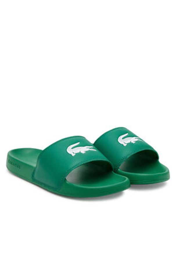 Lacoste Klapki Serve 0.0 7-49CFA0042 Zielony. Kolor: zielony. Materiał: skóra