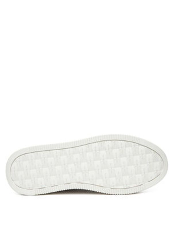Calvin Klein Jeans Sneakersy Bold Flatf Low Lace Lth YW0YW01878 Czarny. Kolor: czarny. Materiał: skóra
