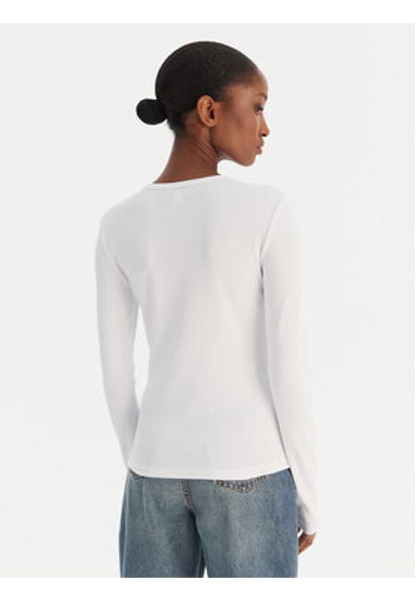 Calvin Klein Jeans Bluzka LV047E201G Biały Regular Fit. Kolor: biały. Materiał: bawełna