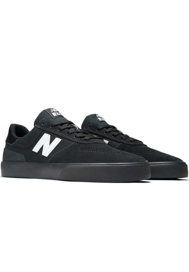 Buty męskie New Balance Numeric NM272BWD – czarne. Kolor: czarny. Materiał: zamsz, dresówka. Szerokość cholewki: normalna. Sport: skateboard