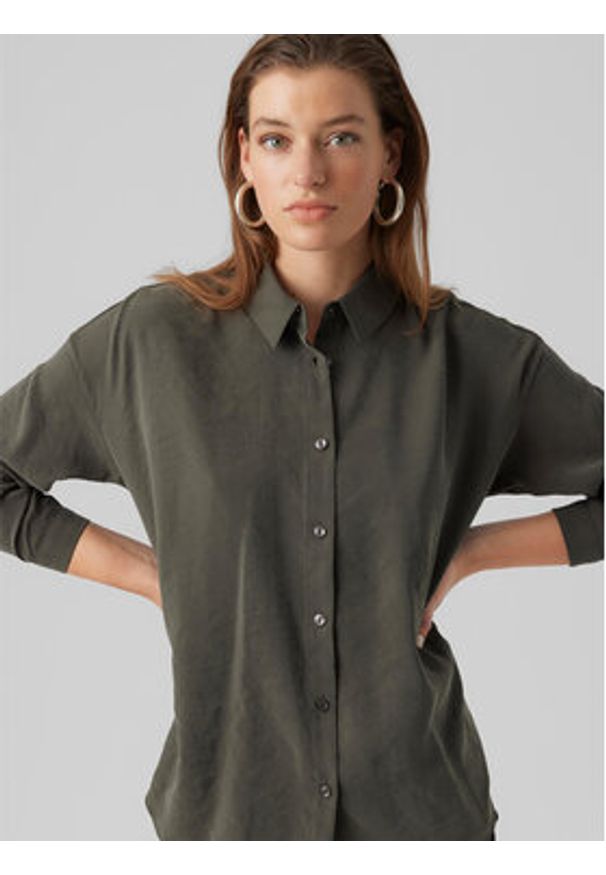 Vero Moda Koszula Queeny 10295908 Szary Regular Fit. Kolor: szary