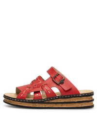 Rieker Klapki 62976-33 Czerwony. Kolor: czerwony. Materiał: syntetyk #4
