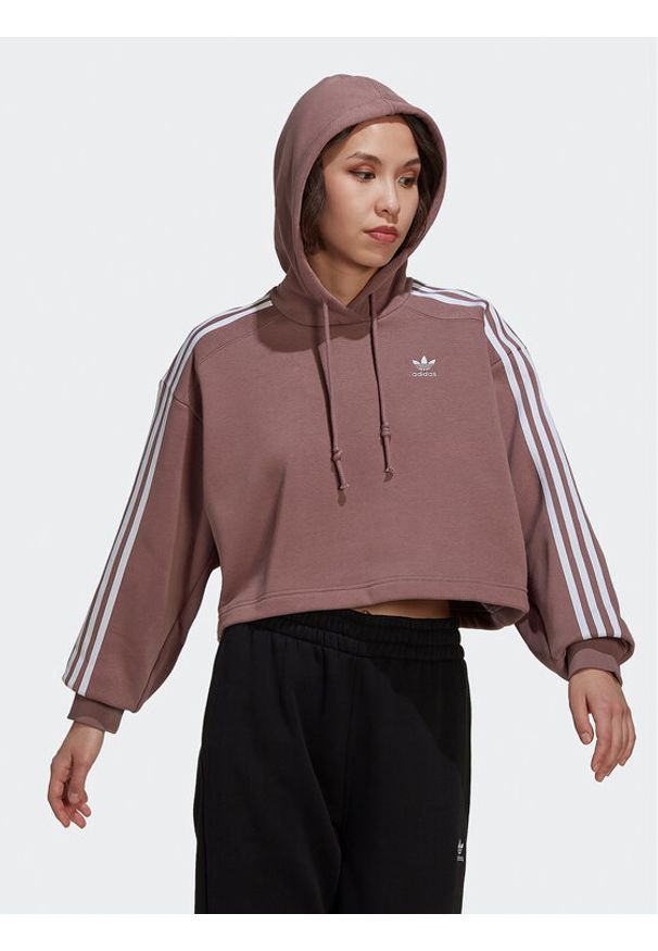 Adidas - adidas Bluza adicolor Classics HN5885 Różowy Relaxed Fit. Kolor: różowy. Materiał: bawełna, syntetyk