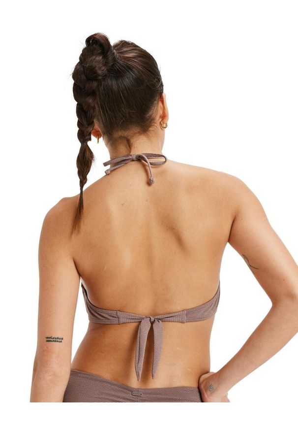 Roxy - Stanik bikini typu bralette dla Kobiety LASCA Brązowy. Kolor: brązowy. Materiał: nylon, elastan, materiał