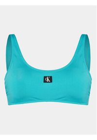 Calvin Klein Swimwear Góra od bikini KW0KW02344 Niebieski. Kolor: niebieski. Materiał: syntetyk