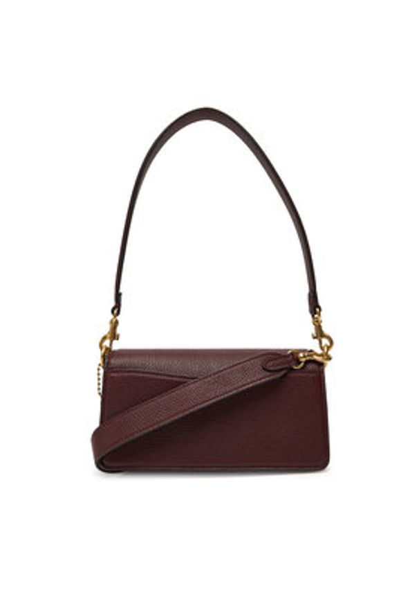 Coach Torebka CY201 Brązowy. Kolor: czerwony. Materiał: skórzane