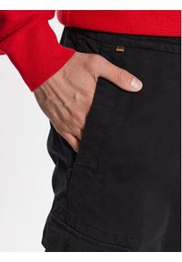 BOSS - Boss Spodnie materiałowe Sisla2 Cargo Ds 50489111 Czarny Regular Fit. Kolor: czarny. Materiał: bawełna
