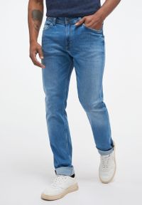 Mustang - MUSTANG VEGAS MĘSKIE SPODNIE JEANSOWE DENIM BLUE 1013662 5000 432