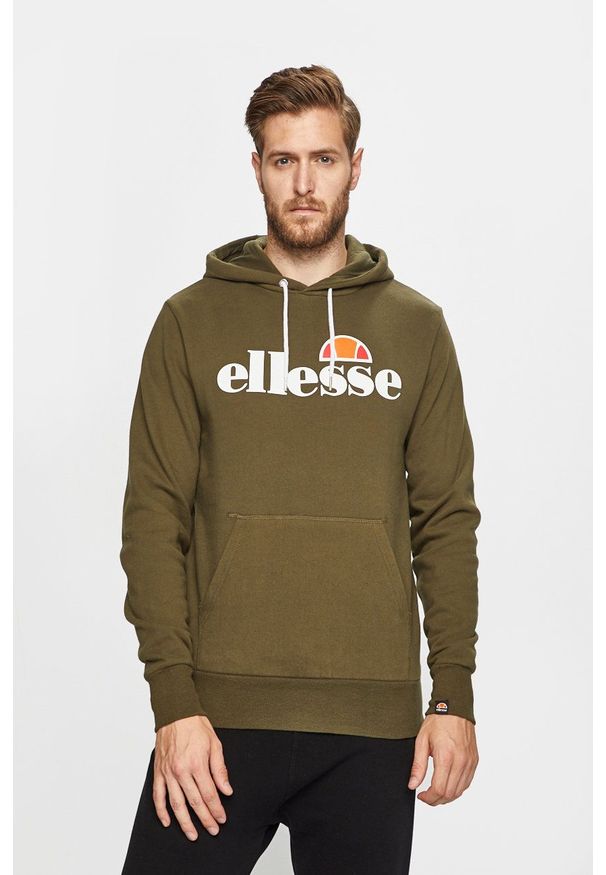 Ellesse - Bluza. Okazja: na co dzień. Kolor: zielony. Wzór: nadruk. Styl: casual
