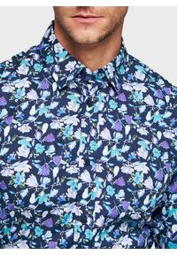 Pako Lorente - PAKO LORENTE – Koszula męska w kwiaty. Materiał: elastan, bawełna. Długość rękawa: długi rękaw. Długość: długie. Wzór: kwiaty. Sezon: wiosna #4