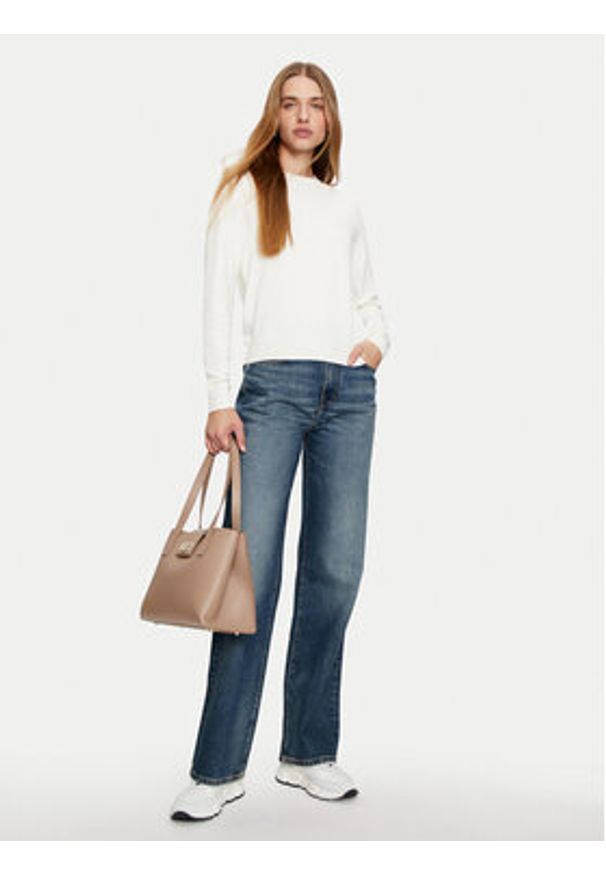 U.S. Polo Assn. Sweter WUP0394 Écru Regular Fit. Typ kołnierza: polo. Materiał: syntetyk