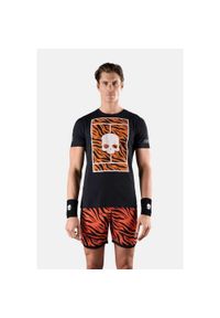 HYDROGEN - Koszulka tenisowa męska z krótkim rękawem Hydrogen Tennis Court Cotton Tee. Kolor: wielokolorowy, biały, czarny, pomarańczowy. Materiał: bawełna. Długość rękawa: krótki rękaw. Długość: krótkie. Sport: tenis #1