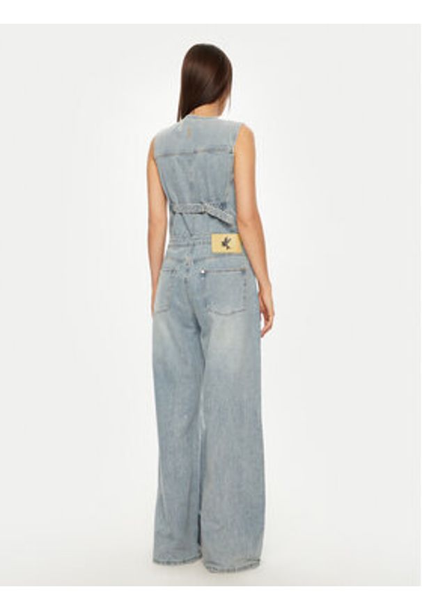 One Teaspoon Kombinezon Love Machines 26793 Niebieski Regular Fit. Kolor: niebieski. Materiał: bawełna