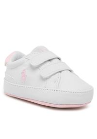 Sneakersy Polo Ralph Lauren Heritage Court Ii Ez Layette RL100733 White Smooth/Lt Pink w/ Lt Pink PP. Kolor: biały