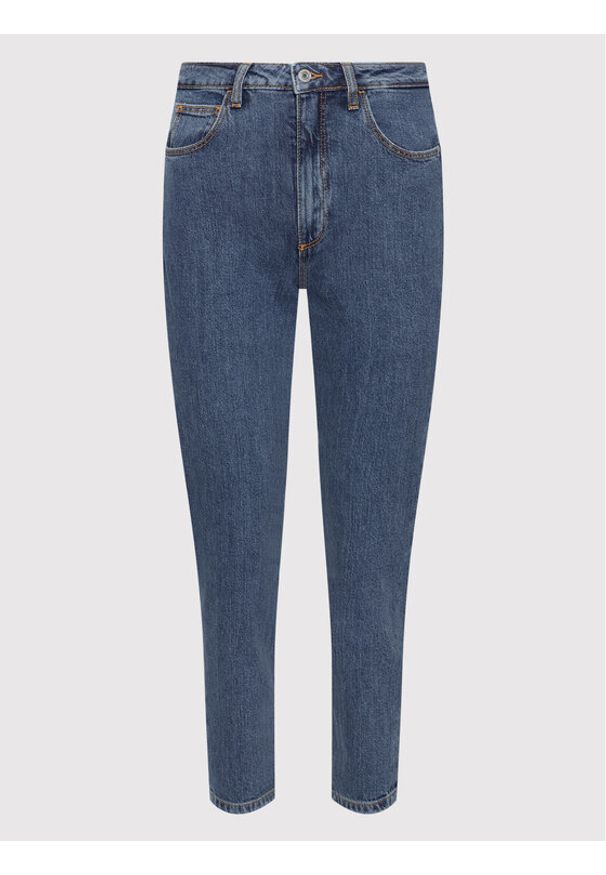 Guess Jeansy W2YA21 D4NH5 Niebieski Mom Fit. Kolor: niebieski
