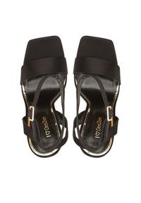 DeeZee Sandały LS5878-01 Czarny. Kolor: czarny. Materiał: materiał