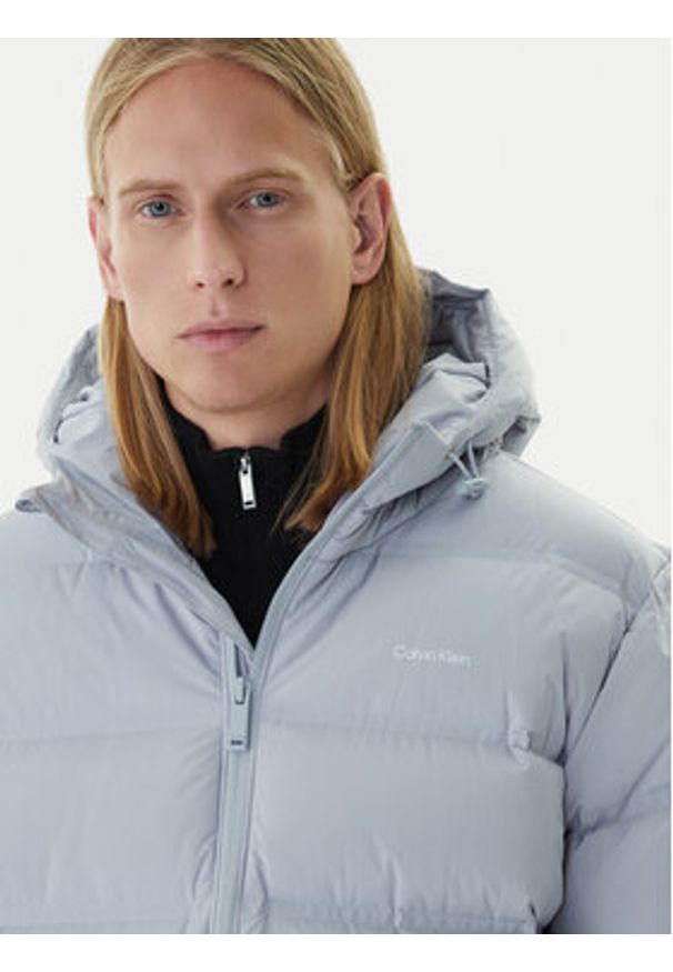 Calvin Klein Kurtka puchowa LV04LD516G Szary Regular Fit. Kolor: szary. Materiał: syntetyk