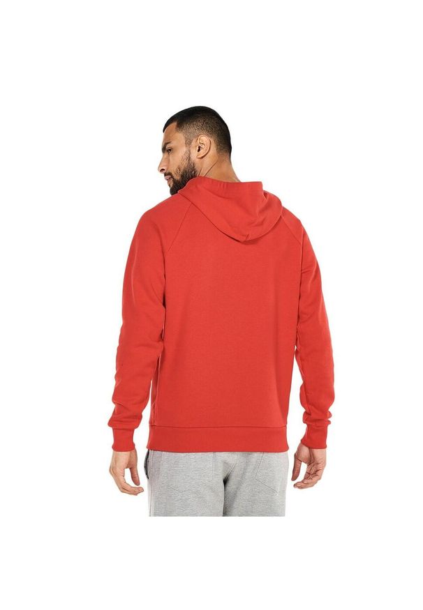 Under Armour - Męska Polarowa Bluza Treningowa Rival Big Logo. Kolor: czerwony. Materiał: polar