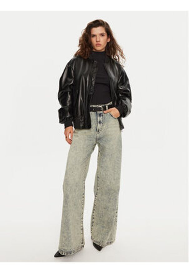 One Teaspoon Jeansy 26505 Niebieski Wide Leg. Kolor: niebieski