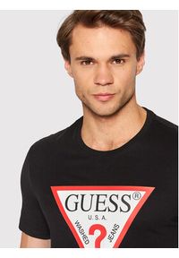 Guess T-Shirt M2YI71 I3Z11 Czarny Slim Fit. Kolor: czarny. Materiał: bawełna #4