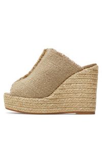 Castañer Espadryle Fatima/032 023489 Złoty. Kolor: złoty. Materiał: materiał #2