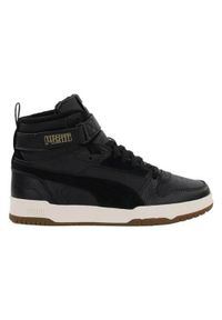 Buty do chodzenia dla dzieci Puma Rbd Game Wtr. Wysokość cholewki: za kostkę. Zapięcie: sznurówki. Kolor: czarny. Materiał: materiał. Szerokość cholewki: normalna. Sport: turystyka piesza