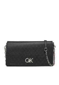 Calvin Klein Torebka Ck Convertible Mini Bag_Mono K60K613141 Czarny. Kolor: czarny. Materiał: skórzane