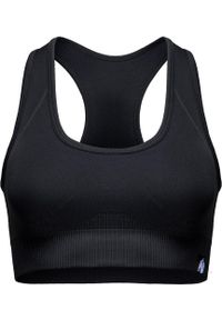 GORILLA WEAR - Yava Bezszwowe Biustonosz sportowy - Czarny. Kolor: czarny. Sport: fitness