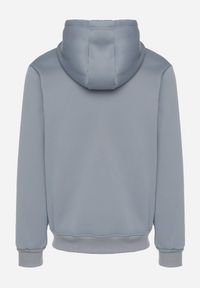Born2be - Jasnoniebieska Bluza z Bawełną Kapturem i Kieszenią Typu Kangurek Norrise. Okazja: na co dzień. Kolor: niebieski. Materiał: bawełna. Styl: casual, elegancki