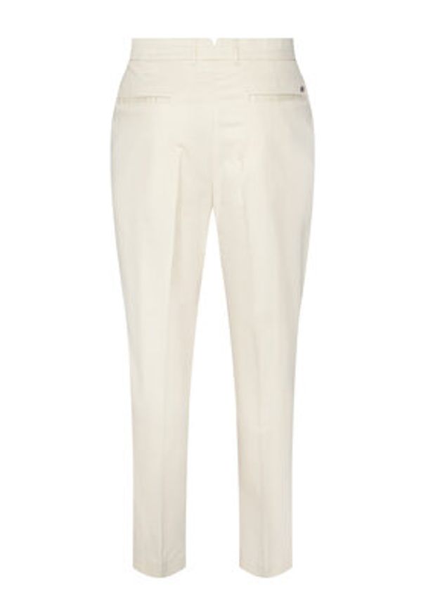 BOSS Spodnie materiałowe C-Perin 50555842 Biały Regular Fit. Kolor: biały. Materiał: syntetyk