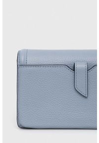 MICHAEL Michael Kors kopertówka skórzana kolor niebieski. Kolor: niebieski. Materiał: skórzane #4