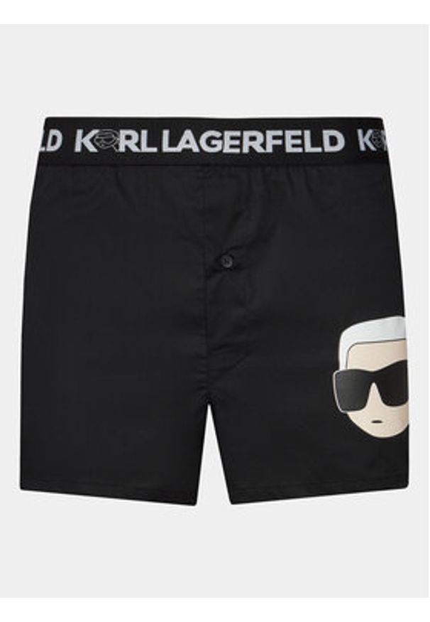 Karl Lagerfeld - KARL LAGERFELD Komplet 3 par bokserek Ikonik 2.0 Woven Boxer (X3) 236M2102 Czarny. Kolor: czarny. Materiał: bawełna