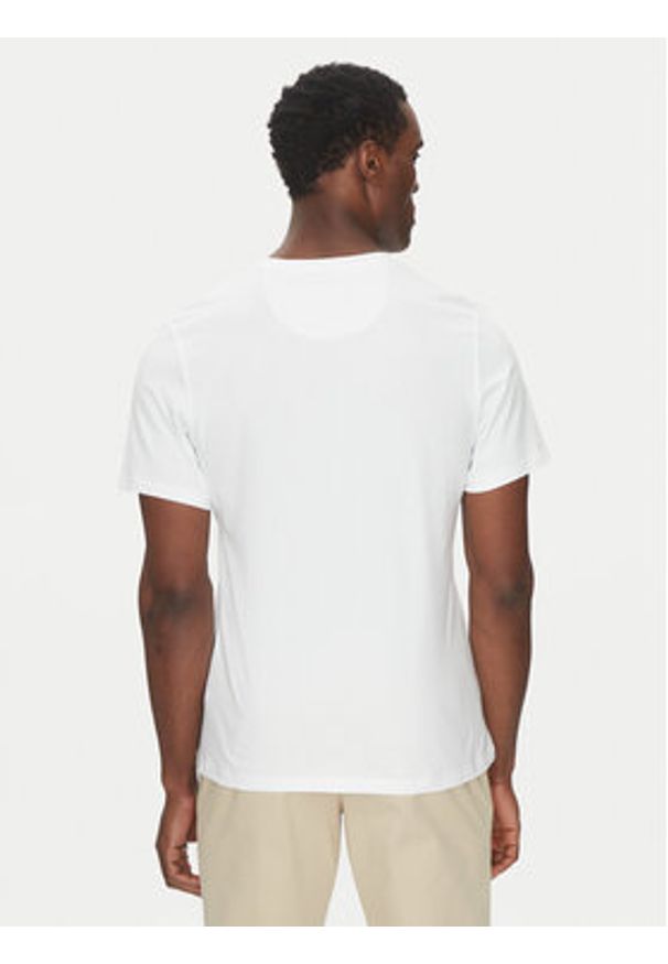 Barbour T-Shirt Logo MTS0531WH51 Biały Tailored Fit. Kolor: biały. Materiał: bawełna