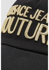 Versace Jeans Couture - VERSACE JEANS COUTURE Czarna czapka z daszkiem. Kolor: czarny #4