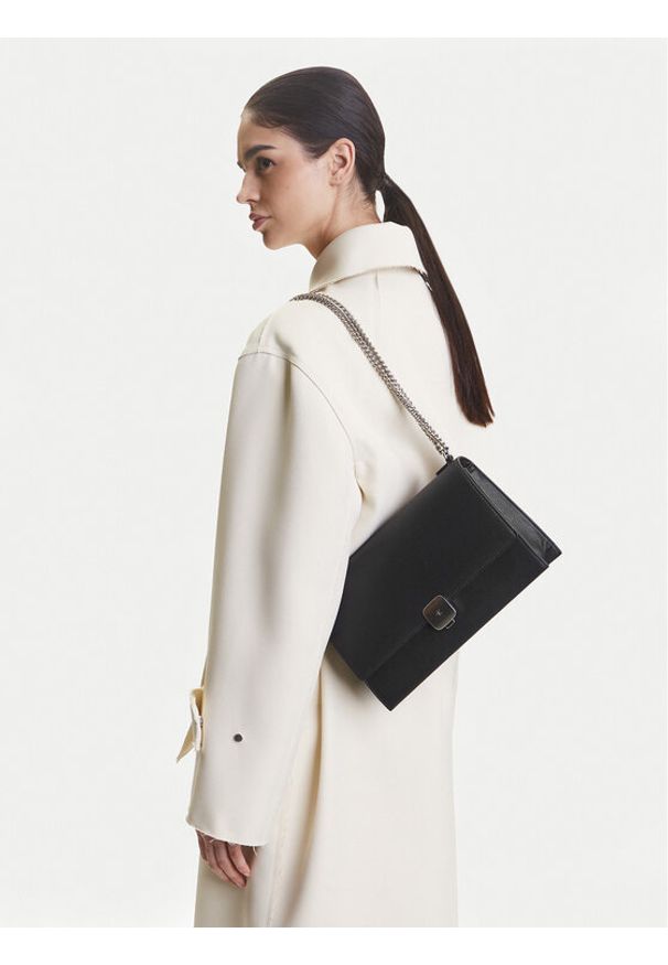 Calvin Klein Jeans Torebka K60K612709 Czarny. Kolor: czarny. Materiał: skórzane