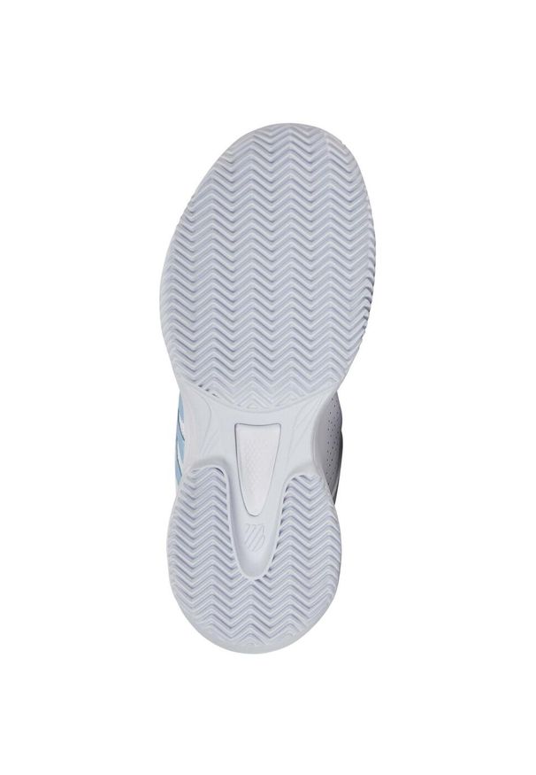Buty do tenisa damskie K-Swiss Court Express 2. Kolor: zielony, biały, niebieski, wielokolorowy. Materiał: materiał, syntetyk. Szerokość cholewki: normalna. Sport: tenis