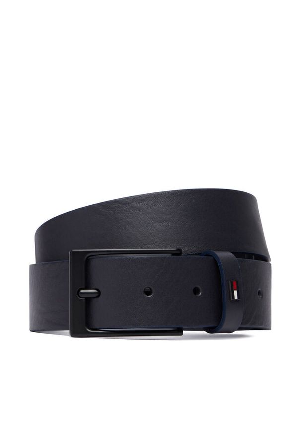 TOMMY HILFIGER - Pasek Tommy Hilfiger. Kolor: niebieski
