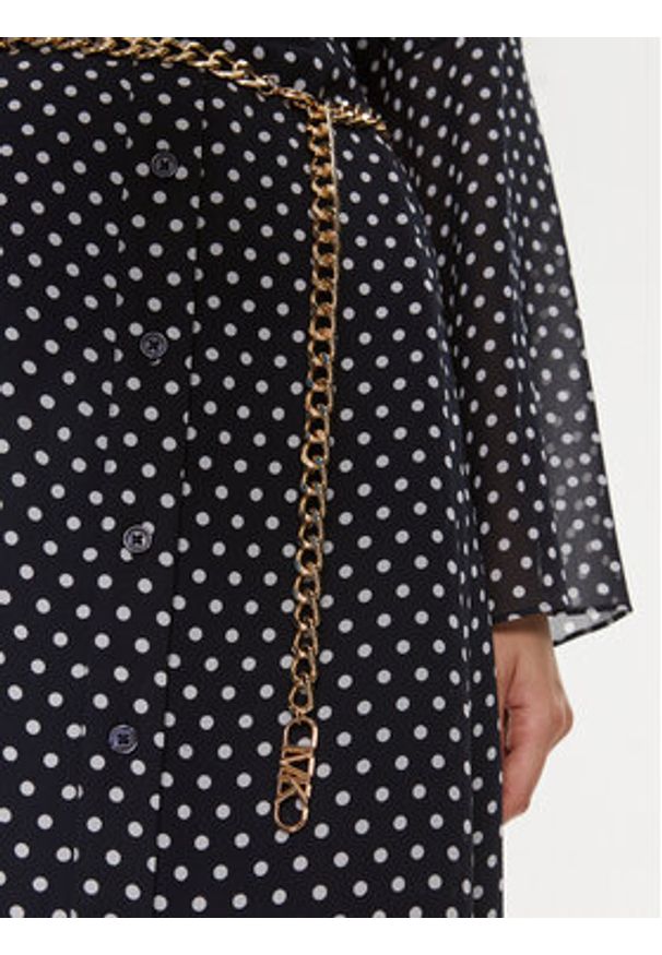 MICHAEL Michael Kors Sukienka codzienna MR4825DBT9 Granatowy Regular Fit. Okazja: na co dzień. Kolor: niebieski. Materiał: syntetyk. Typ sukienki: proste. Styl: casual