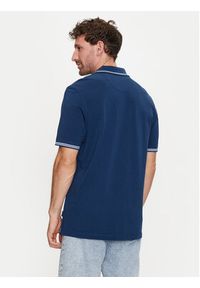 Bugatti Polo 8150 55001A Granatowy Slim Fit. Typ kołnierza: polo. Kolor: niebieski. Materiał: bawełna #5