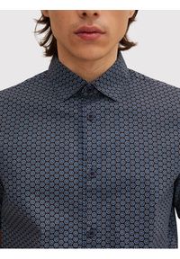 Tom Tailor Koszula 1031041 Granatowy Slim Fit. Kolor: niebieski. Materiał: bawełna #4