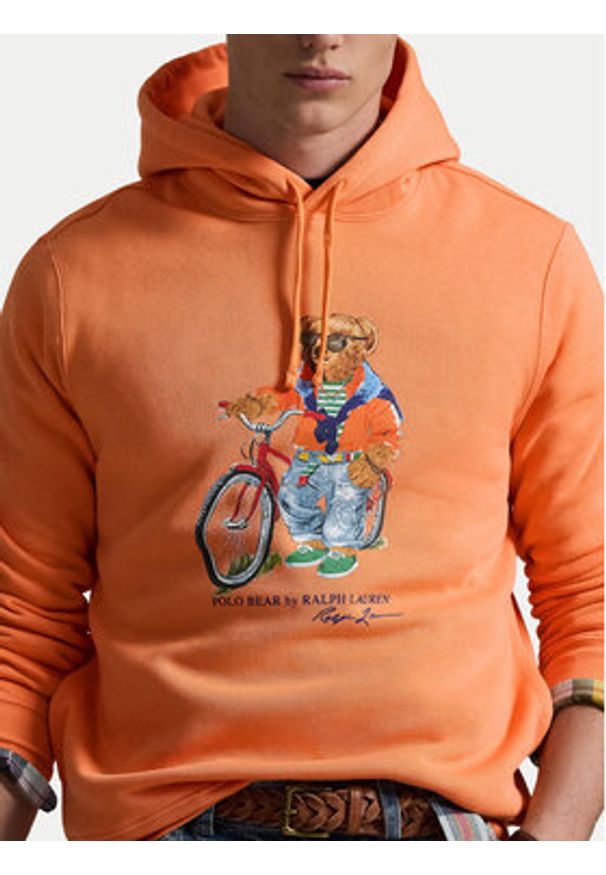 Polo Ralph Lauren Bluza 710B14614002 Pomarańczowy Regular Fit. Typ kołnierza: polo. Kolor: pomarańczowy. Materiał: bawełna